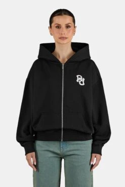 Tulia Oversized Sweat Jacket Washed Black 9 Tulia Oversized Sweat Jacket Washed Black -Pegador Sale Store PGDR 6239 002 TULIA OVERSIZED SWEAT JACKET WASHED BLACK 3424