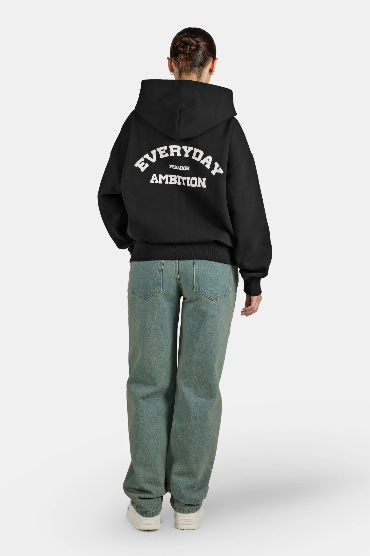 Tulia Oversized Sweat Jacket Washed Black 7 Tulia Oversized Sweat Jacket Washed Black - Image 7