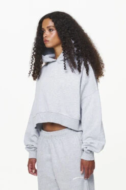 Chancery Oversized Cropped Hoodie Grey Melange -Pegador Sale Store PGDR BUILD TO LAST E COMMERCE WMNS10002