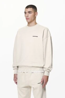 Logo Oversized Sweater Washed Dust Cream Gum -Pegador Sale Store PGDR DND E COMMERCE MENS DAY 159260
