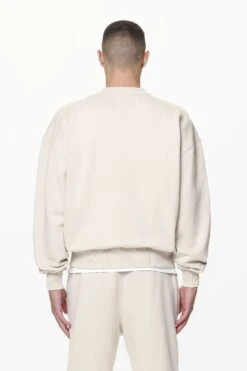 Logo Oversized Sweater Washed Dust Cream Gum -Pegador Sale Store PGDR DND E COMMERCE MENS DAY 159283
