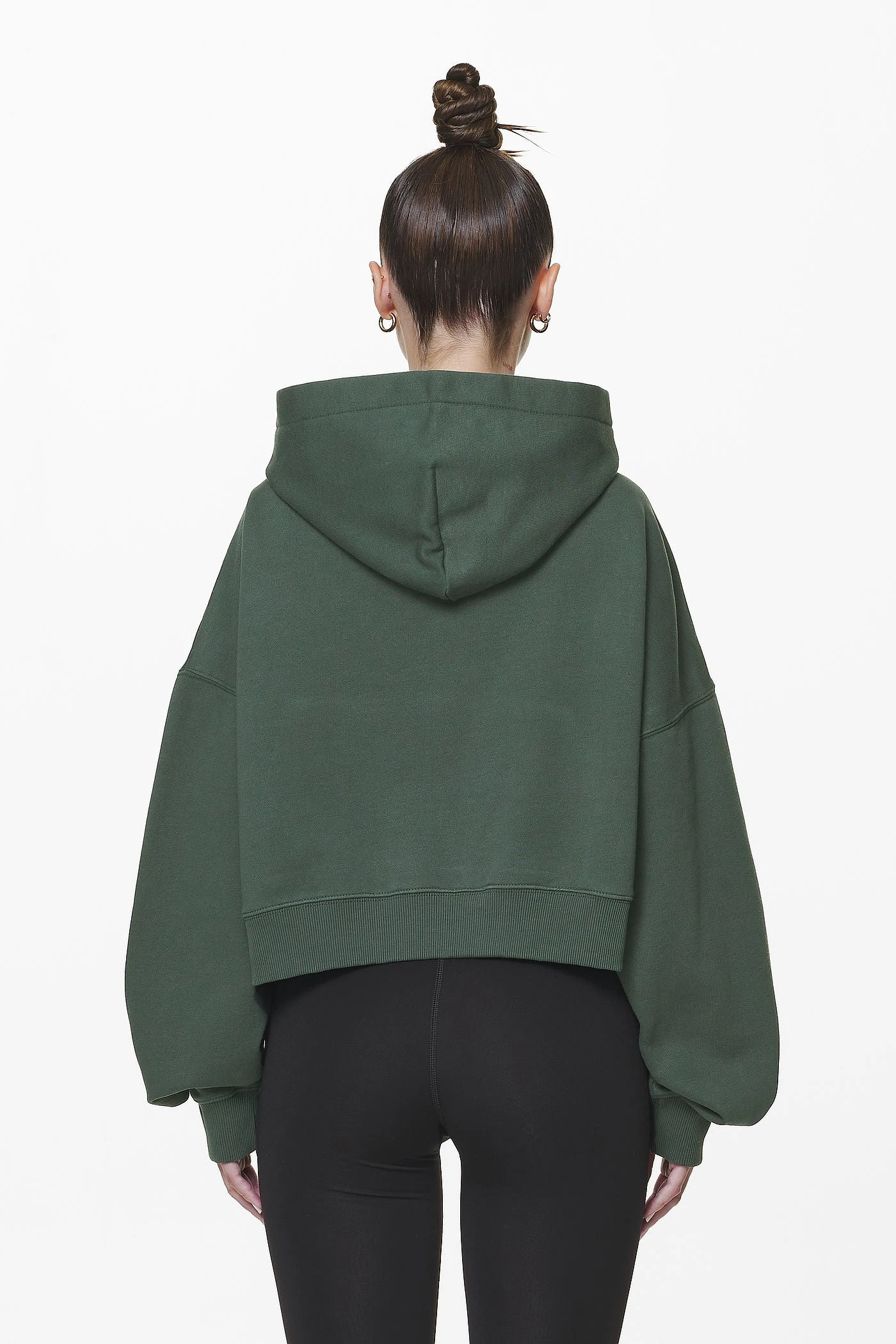 Salita Oversized Cropped Hoodie Washed Sage Green Gum 4 Salita Oversized Cropped Hoodie Washed Sage Green Gum - Image 4
