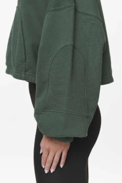 Skei Logo Oversized Cropped Hoodie Washed Sage Green -Pegador Sale Store PGDR DND E COMMERCE WMNS56623