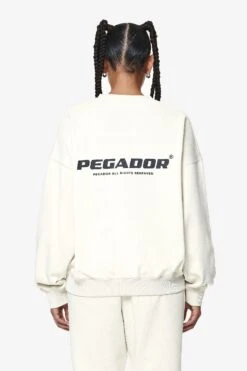 Aelva Logo Heavy Oversized Crew Neck Washed Salty Cream 10 Aelva Logo Heavy Oversized Crew Neck Washed Salty Cream -Pegador Sale Store PGDR DND E COMMERCE WMNS56850