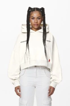 Vrena Oversized Cropped Hoodie Washed Salty Cream -Pegador Sale Store PGDR DND E COMMERCE WMNS57145