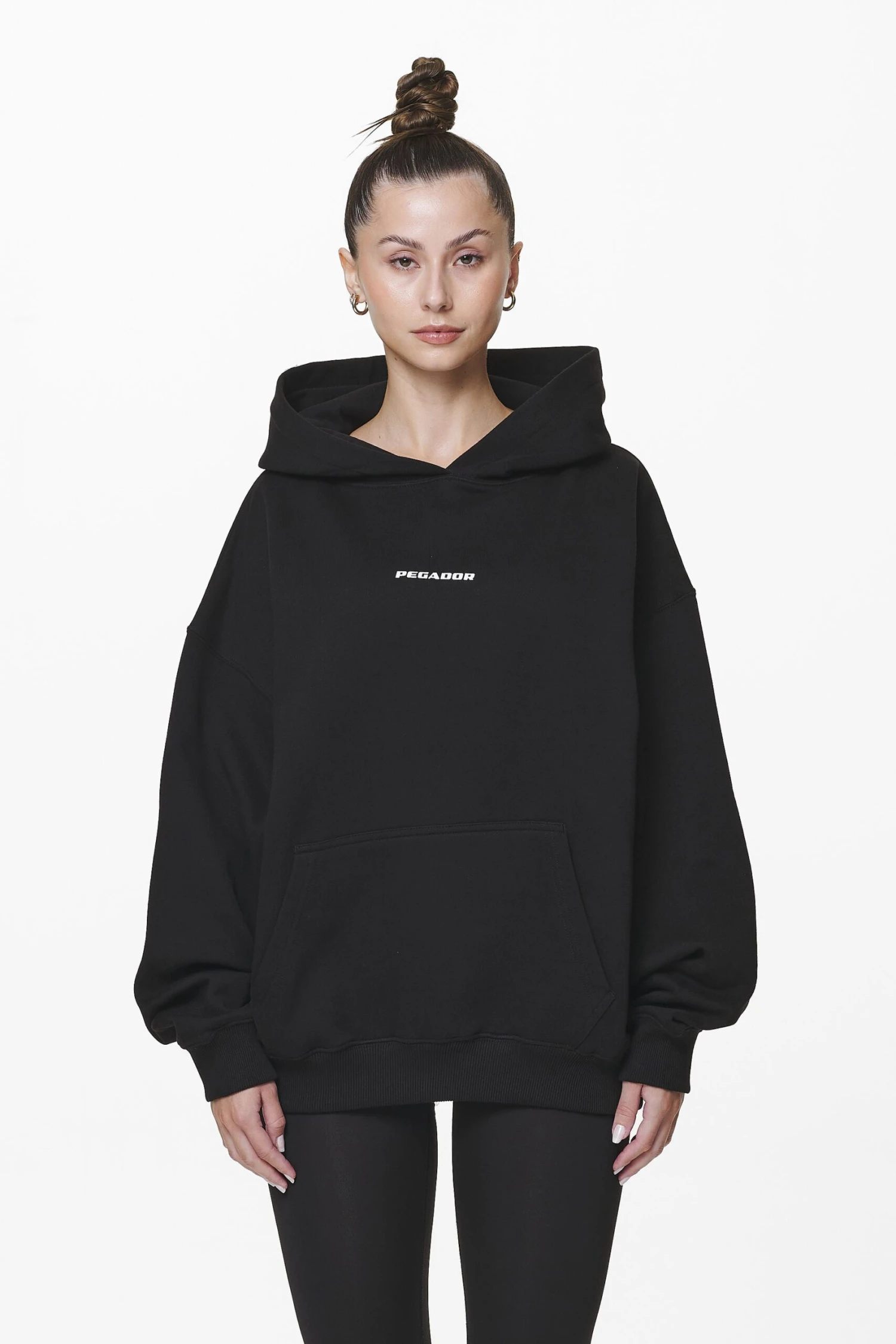 Atna Logo Oversized Hoodie Black 3 Atna Logo Oversized Hoodie Black - Image 3
