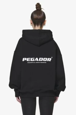 Atna Logo Oversized Hoodie Black