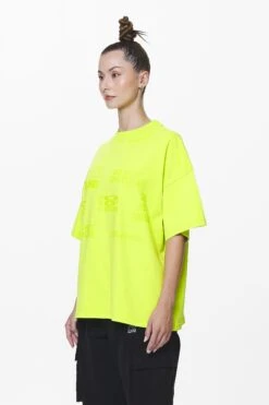 Groven Heavy Oversized Tee Washed Lime Yellow -Pegador Sale Store PGDR DND E COMMERCE WMNS DAY 258463