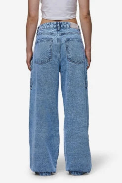 Leli High Waist Cargo Jeans Washed Denim Blue -Pegador Sale Store PGDR MOST ALIVE ECOMMERCE WOMENS PANTS2980