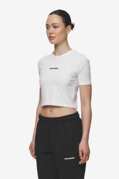 Ines Cropped Baby Tee White Black Gum -Pegador Sale Store PGDR MOST ALIVE ECOMMERCE WOMENS DAY 155486