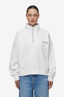 Thea Oversized Halfzip Sweater White 10 Thea Oversized Halfzip Sweater White -Pegador Sale Store PGDR MOST ALIVE ECOMMERCE WOMENS DAY 155572