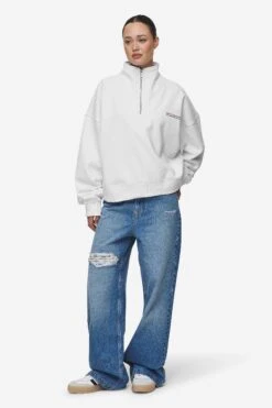 Thea Oversized Halfzip Sweater White 13 Thea Oversized Halfzip Sweater White -Pegador Sale Store PGDR MOST ALIVE ECOMMERCE WOMENS DAY 155578