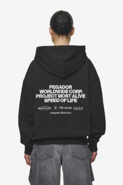 Sora Oversized Hoodie Washed Black