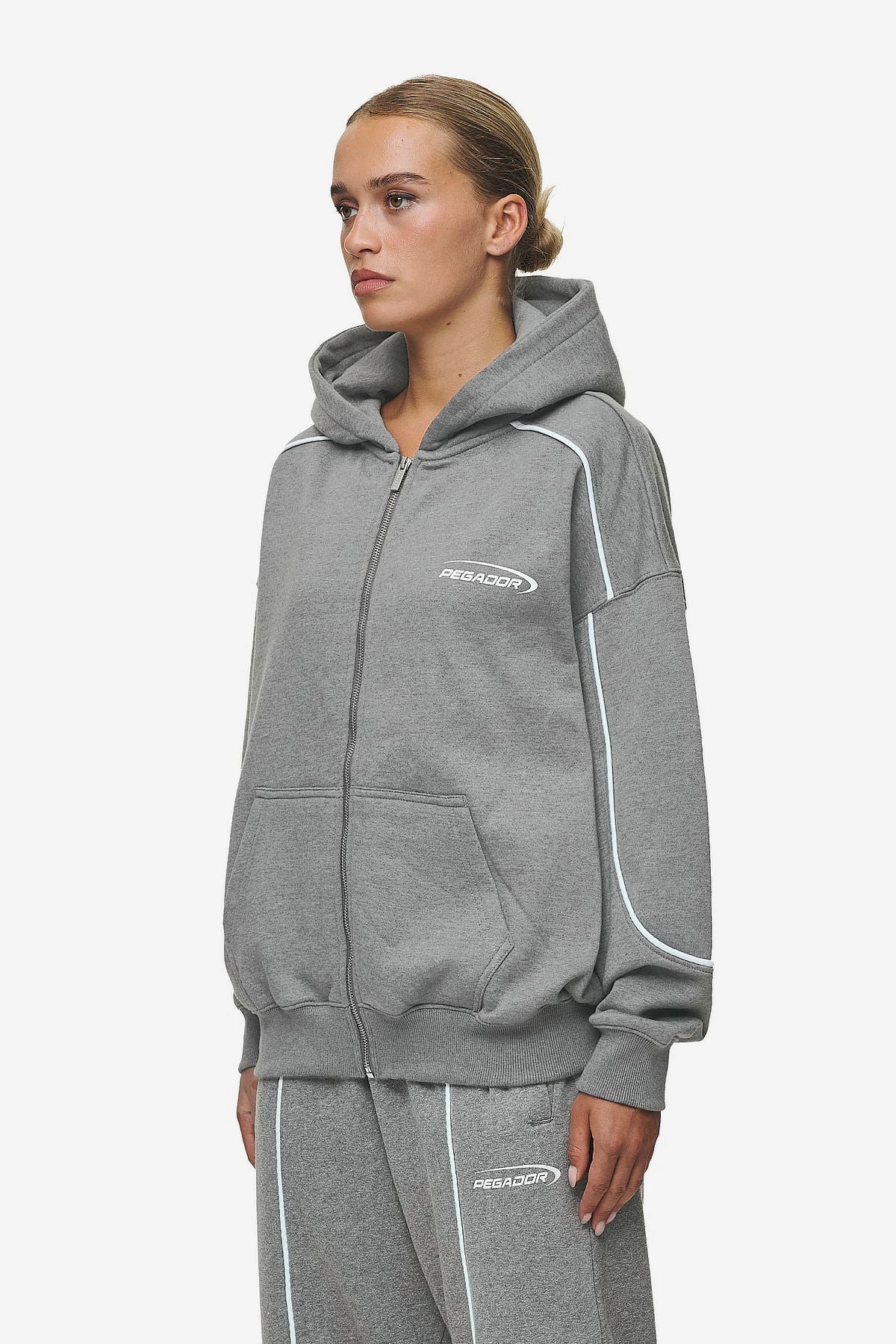 Silvi Oversized Sweat Jacket Deep Grey Melange 4 Silvi Oversized Sweat Jacket Deep Grey Melange - Image 4