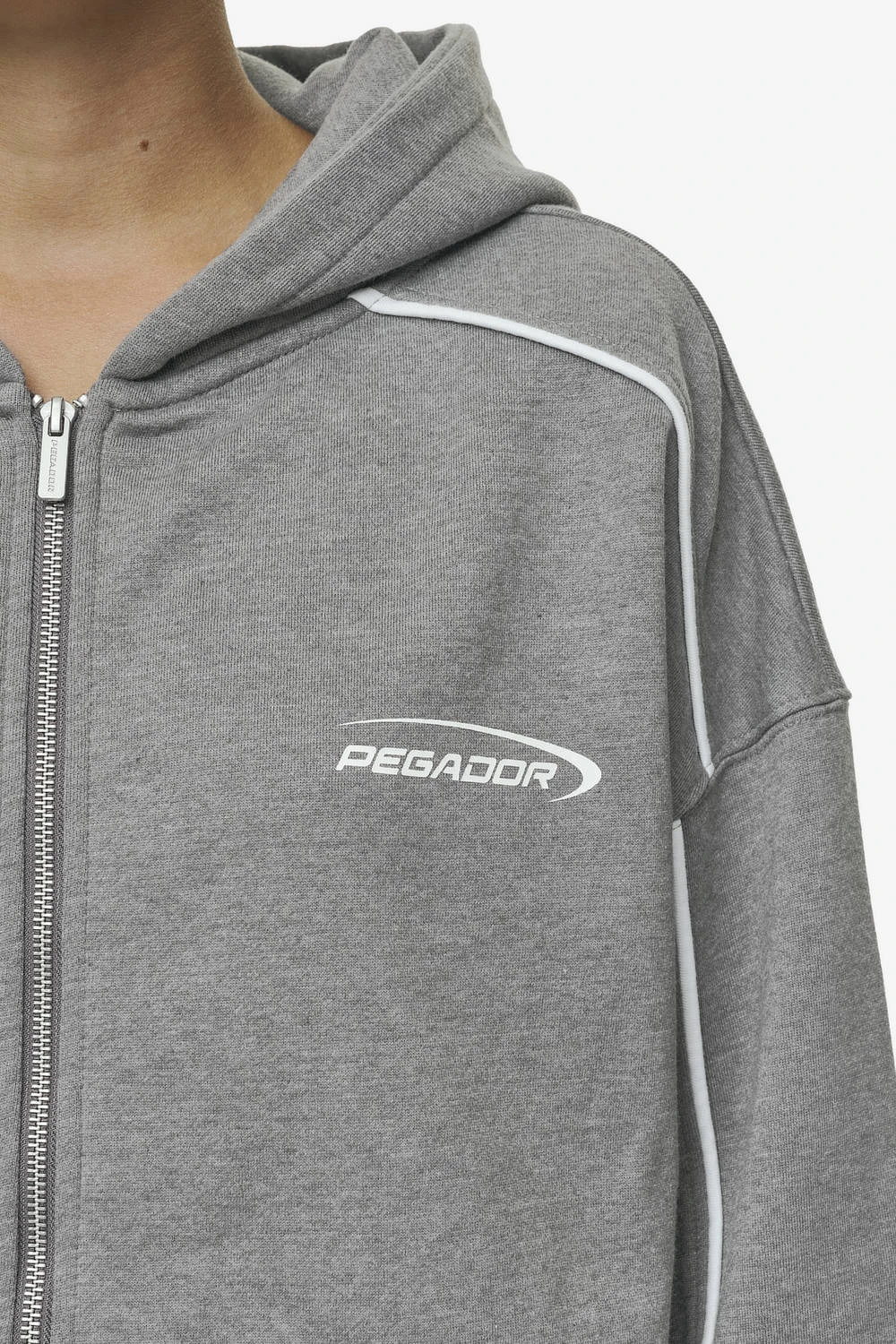 Silvi Oversized Sweat Jacket Deep Grey Melange 6 Silvi Oversized Sweat Jacket Deep Grey Melange - Image 6