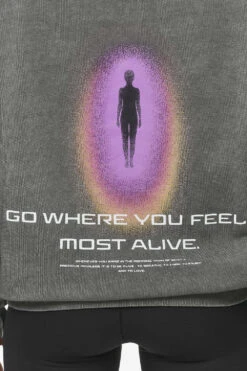 Lui Sprayed Oversized Hoodie Oil Dyed Deep Grey -Pegador Sale Store PGDR MOST ALIVE ECOMMERCE WOMENS DAY 256121