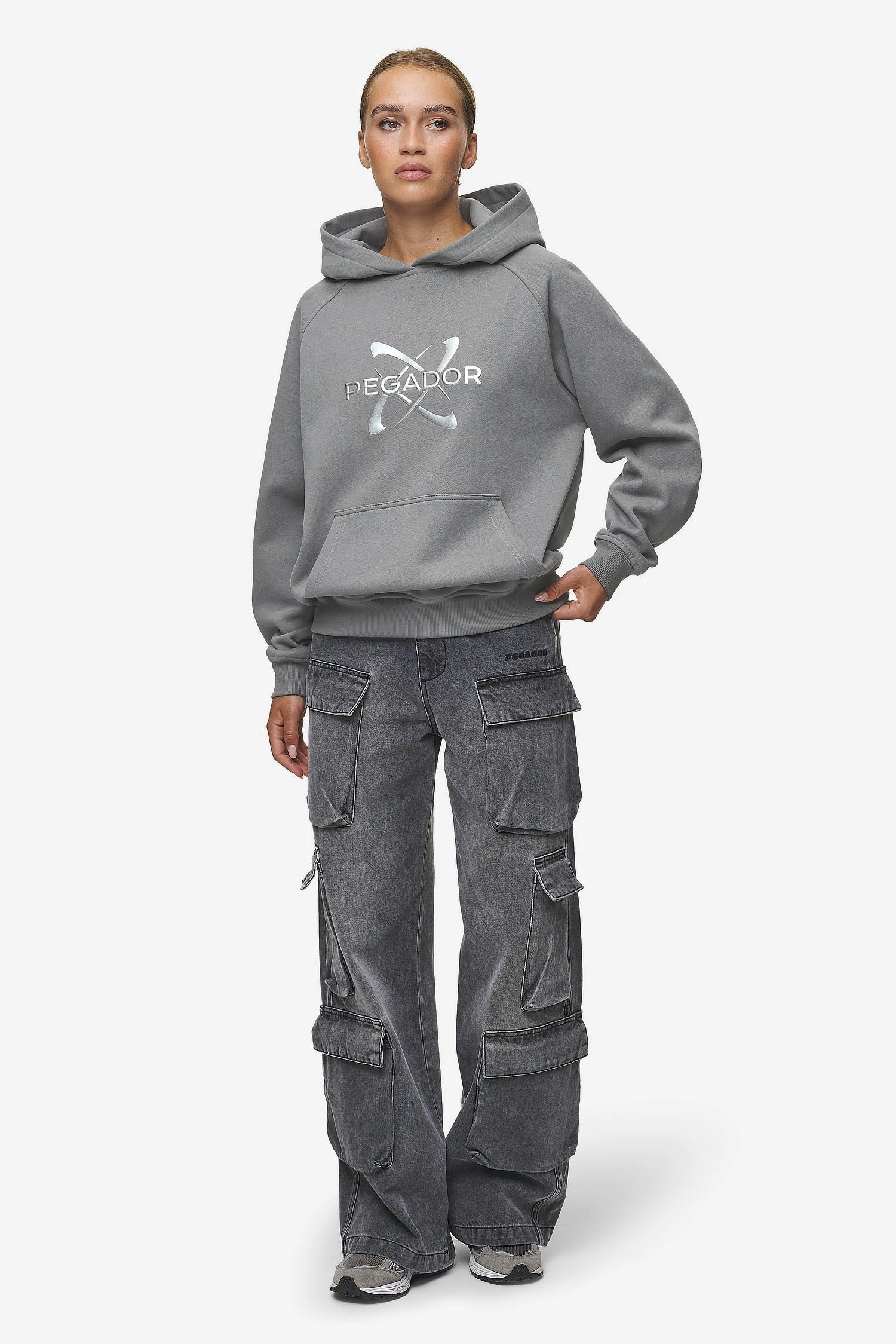 Klaria Oversized Hoodie Washed Deep Grey 2 Klaria Oversized Hoodie Washed Deep Grey - Image 2