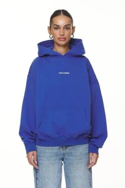 Atna Logo Oversized Hoodie Washed True Blue White -Pegador Sale Store PGDR NEVER TOO LATE ECOMMERCE 2 FEMALE BLUE35