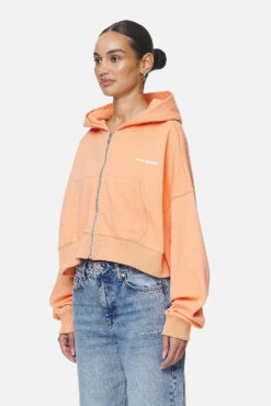Marla Cropped Zip Hoodie Washed Apricot White Gum -Pegador Sale Store PGDR NEVER TOO LATE ECOMMERCE FEMALE DAY 2102