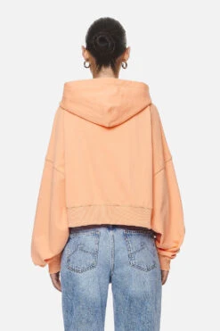 Marla Cropped Zip Hoodie Washed Apricot White Gum -Pegador Sale Store PGDR NEVER TOO LATE ECOMMERCE FEMALE DAY 2107