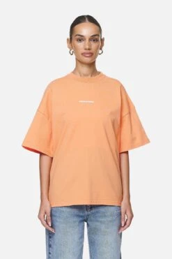 Arendal Logo Heavy Oversized Tee Washed Apricot White -Pegador Sale Store PGDR NEVER TOO LATE ECOMMERCE FEMALE DAY 2129