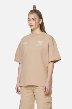Airville Heavy Oversized Tee Washed Safari Sand -Pegador Sale Store PGDR NEVER TOO LATE ECOMMERCE FEMALE DAY 2143