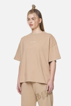 Arendal Logo Heavy Oversized Tee Washed Safari Sand White -Pegador Sale Store PGDR NEVER TOO LATE ECOMMERCE FEMALE DAY 2490