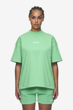 Bracy Heavy Oversized Tee Washed Peppermint Green White Gum
