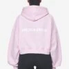 Luna Logo Oversized Cropped Hoodie Washed Bubblegum White -Pegador Sale Store PGDR Next Wave E COMMERCE WMNS DAY 145129