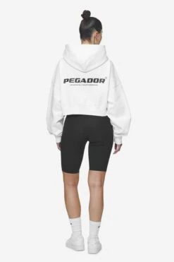 Lana Logo Cropped Sweat Jacket White Black -Pegador Sale Store PGDR Next Wave E COMMERCE WMNS DAY 245401