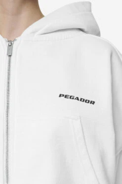 Lana Logo Cropped Sweat Jacket White Black -Pegador Sale Store PGDR Next Wave E COMMERCE WMNS DAY 245403