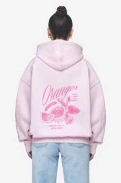 Tia Oversized Hoodie Washed Bubblegum