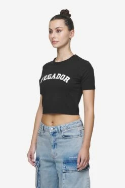 Jenna Cropped Baby Tee Black -Pegador Sale Store PGDR Next Wave E COMMERCE WMNS DAY 246299