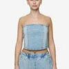 Miranda Denim Tube Top Washed Pale Blue Bleached Blue -Pegador Sale Store PGDR Next Wave E COMMERCE WMNS DAY 246354 9455628e 8f4d 4342 a655 d2c64d7bdc93