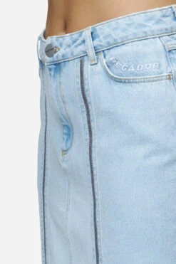 Aya Denim Midi Zip Skirt Washed Light Blue -Pegador Sale Store PGDR Next Wave E COMMERCE WMNS DAY 2 PART 246464