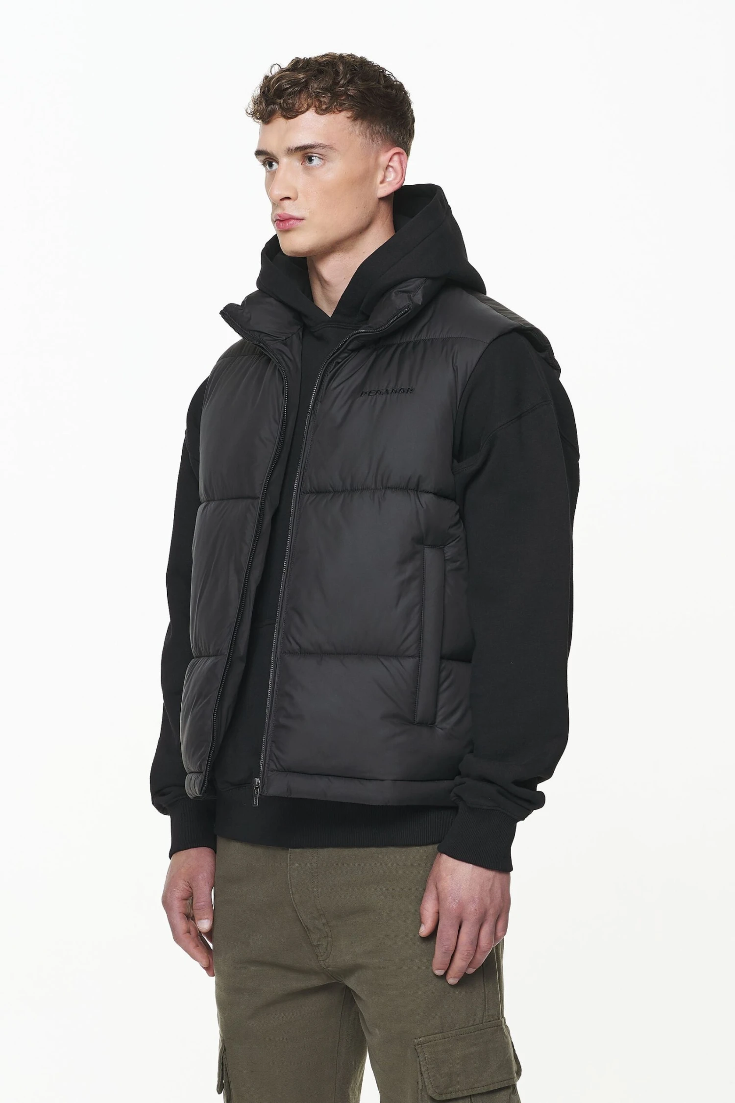 Landin Puffer Vest Black 4 Landin Puffer Vest Black - Image 4
